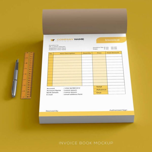 Custom invoice book